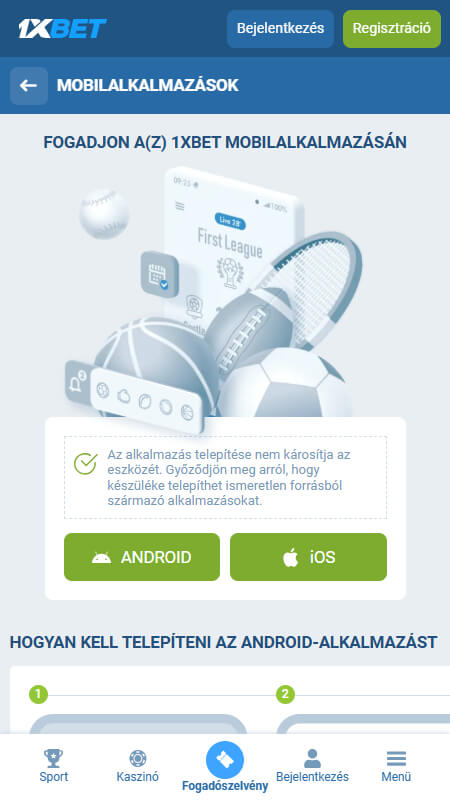 1xBet mobile apps
