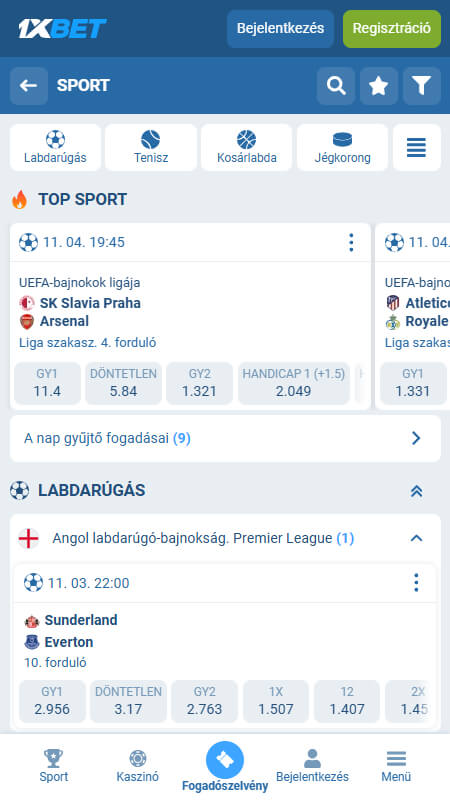 1xBet Sports betting