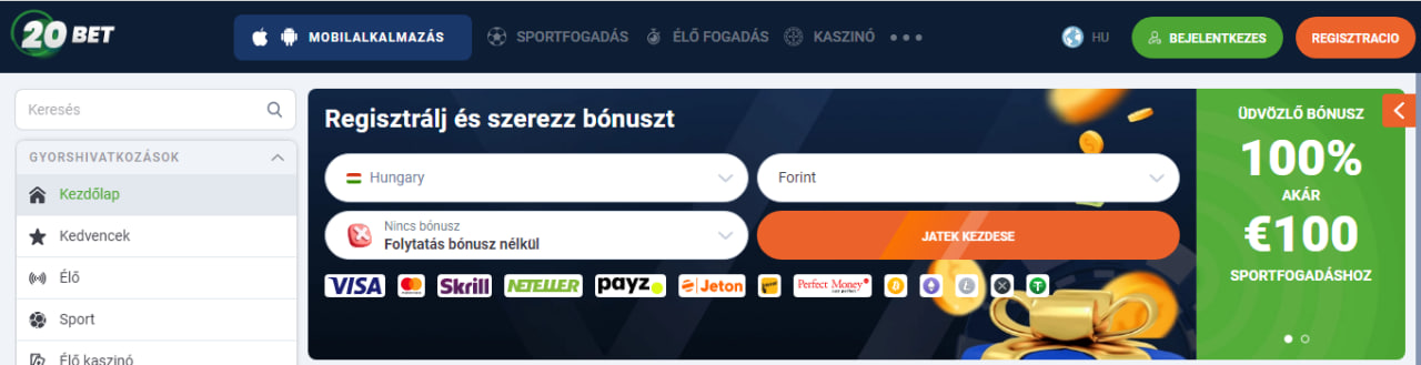 20bet bukméker