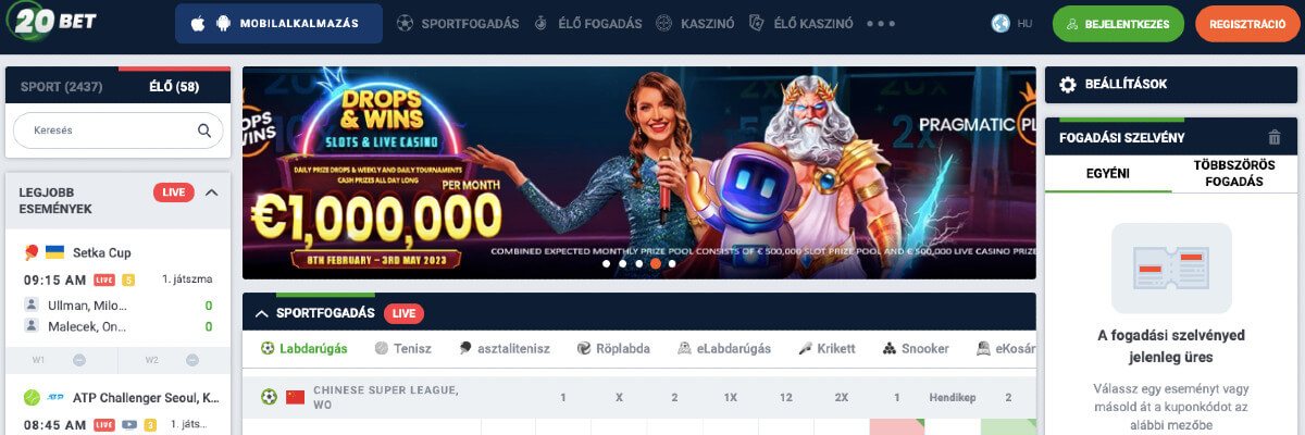 20Bet ismertető Magyarország