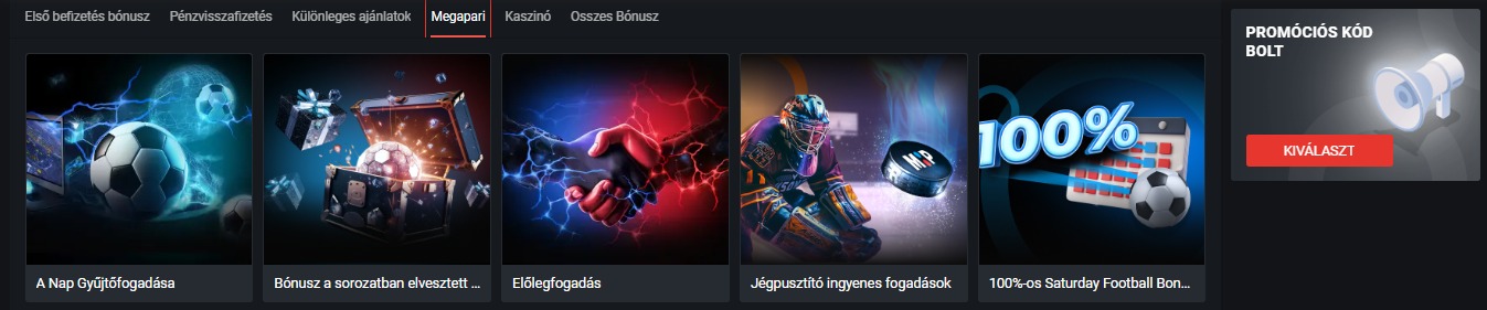 Megapari Sport Bonuses HU