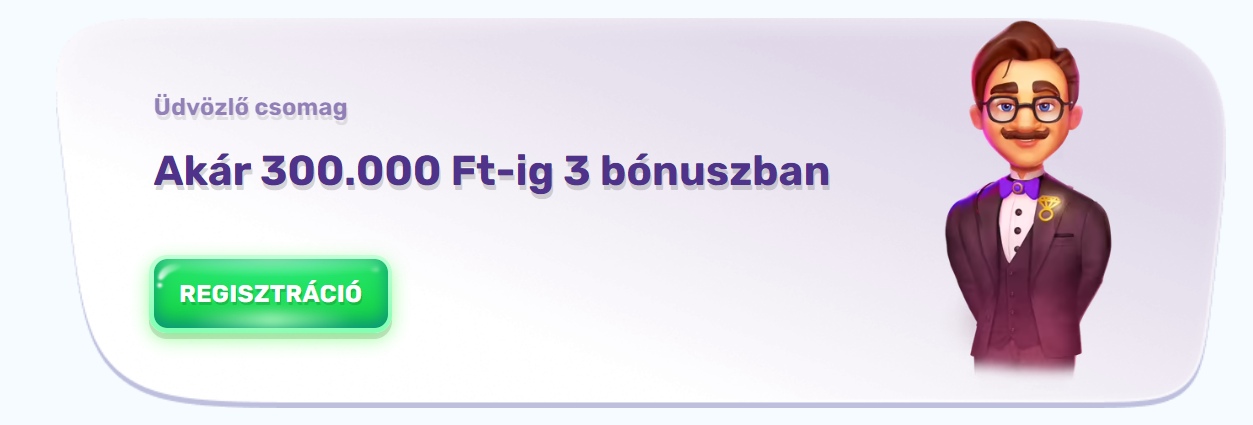 Üdvözlő bónusz Slots palace
