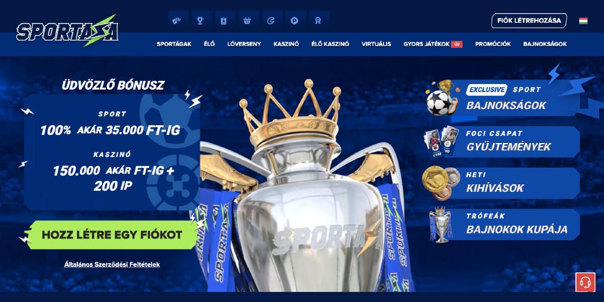 Sportaza újratöltési bónusz