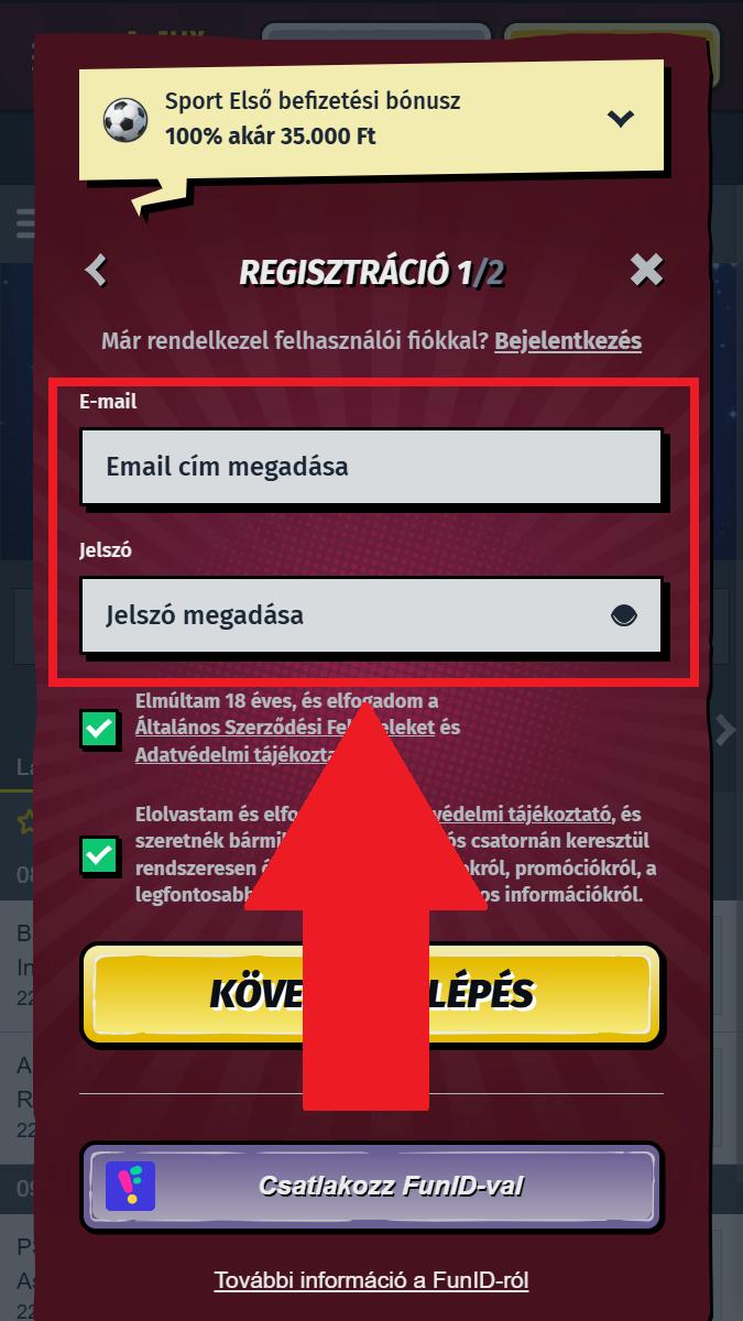 allyspin registration step 2