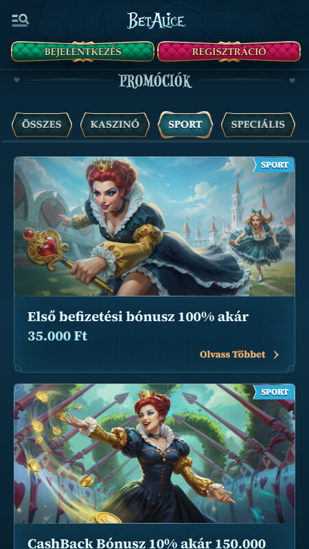 BetAlice sport betting bonuses