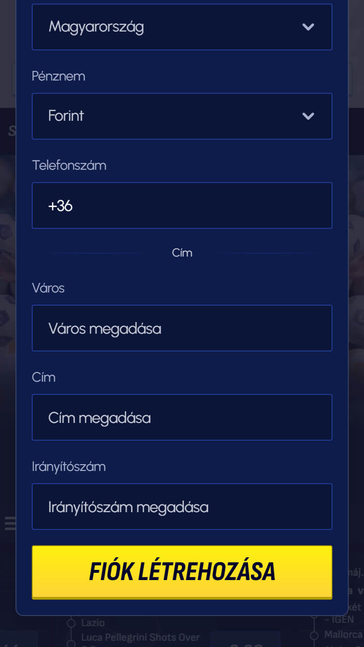 Betscore regisztracios