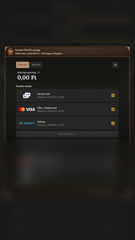 BetWest first deposit