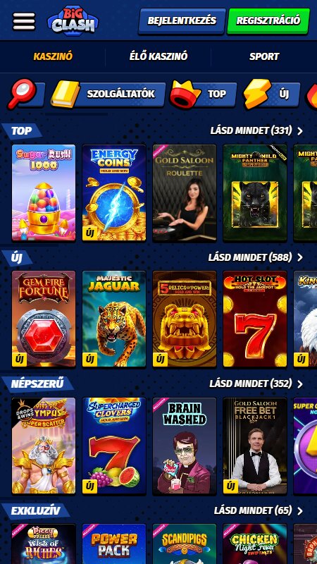 BigClash casino games in Hungary