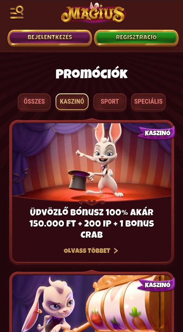 Bónuszok és Promóciók