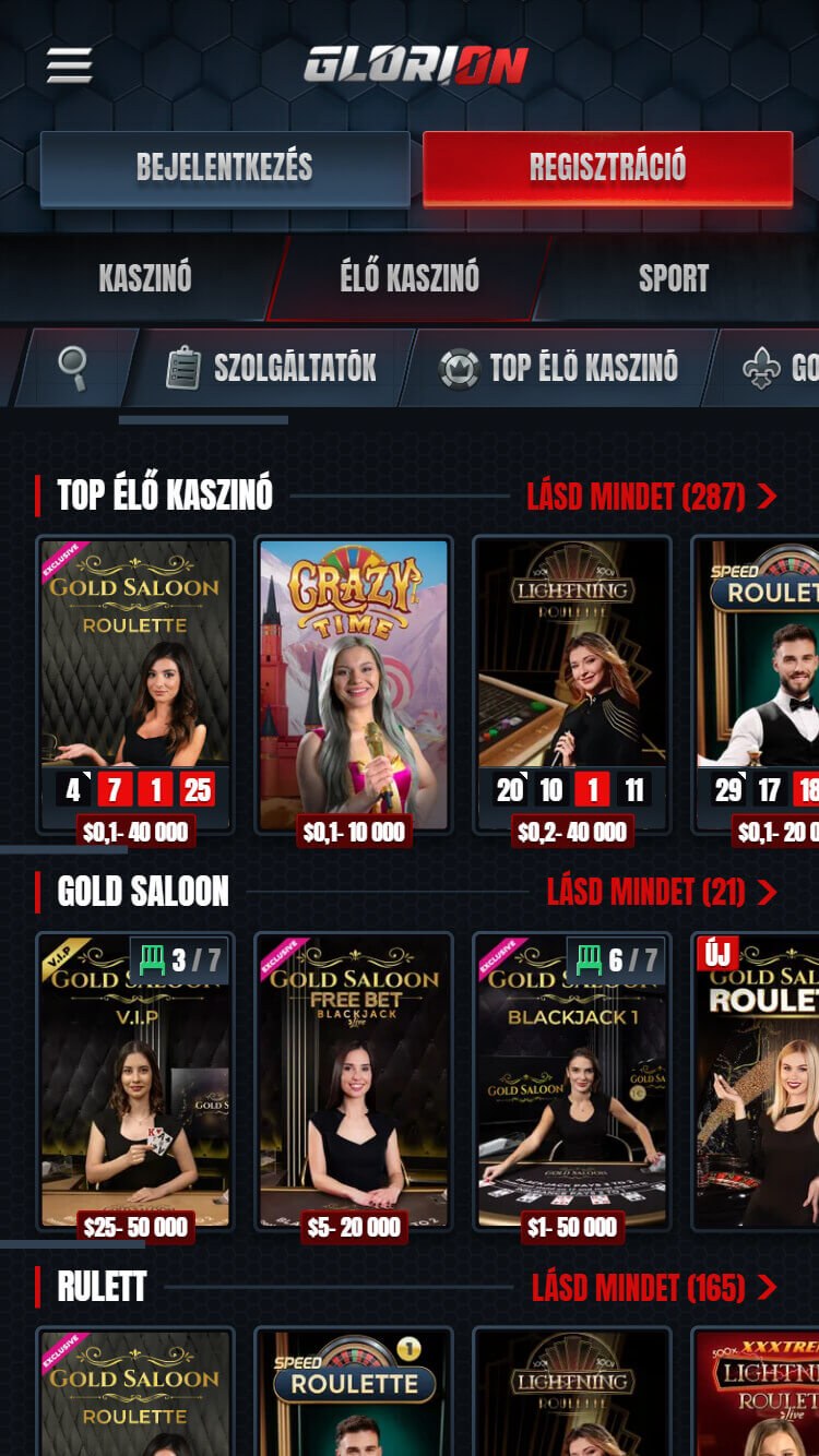 glorion elo jatekok