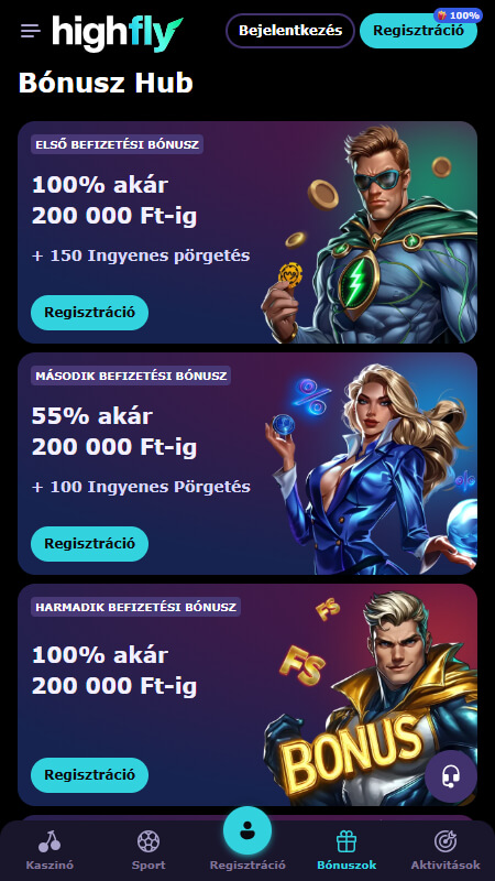 Bónuszok és Promóciók