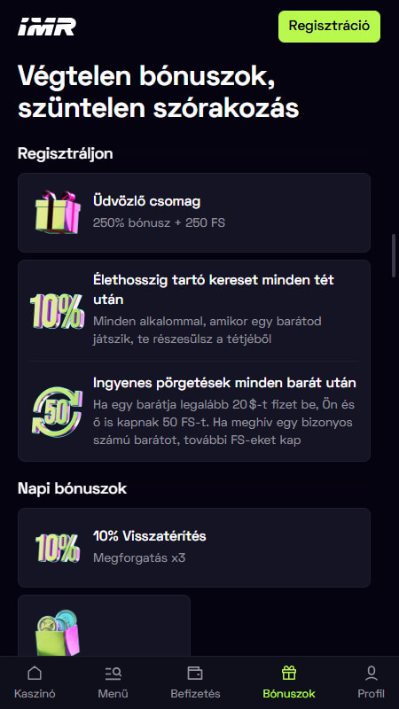 Immerion bonuses