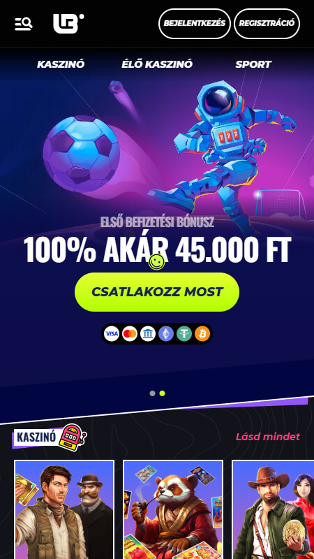Lunubet Bookmaker main page Hungary