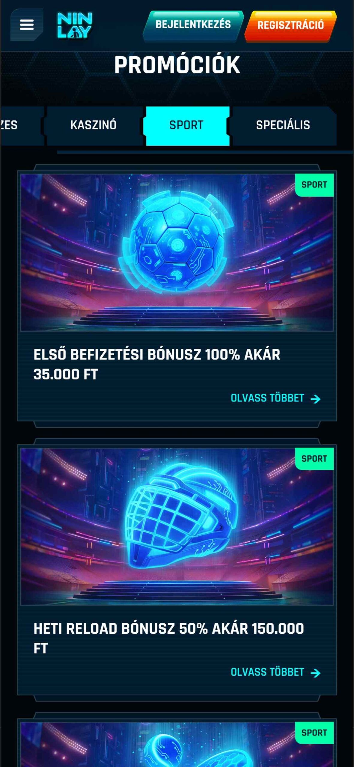 Bónuszok és Promóciók