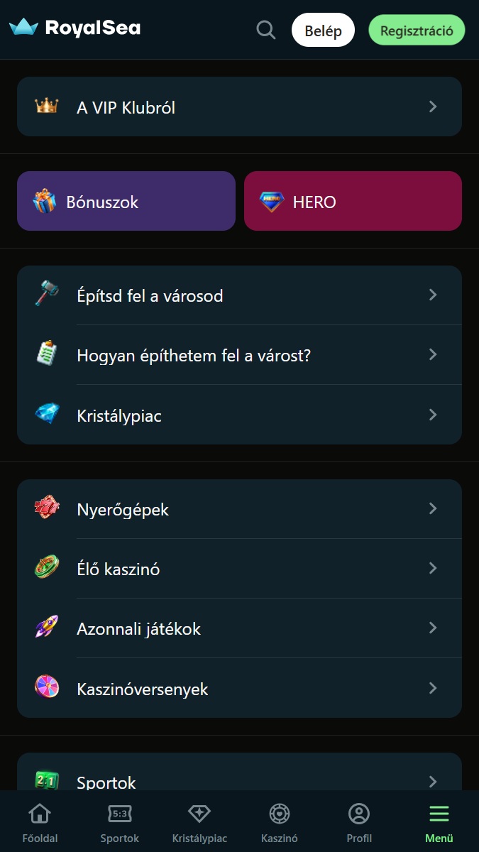 Navigációs menü