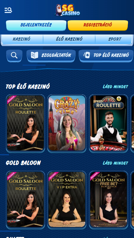 SG Casino live games