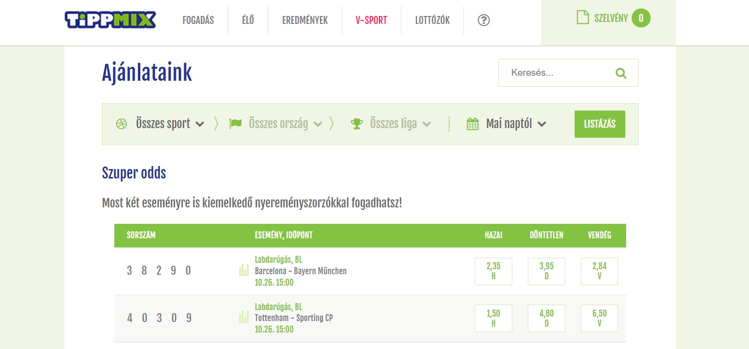 Tippmix ismertető Magyarország