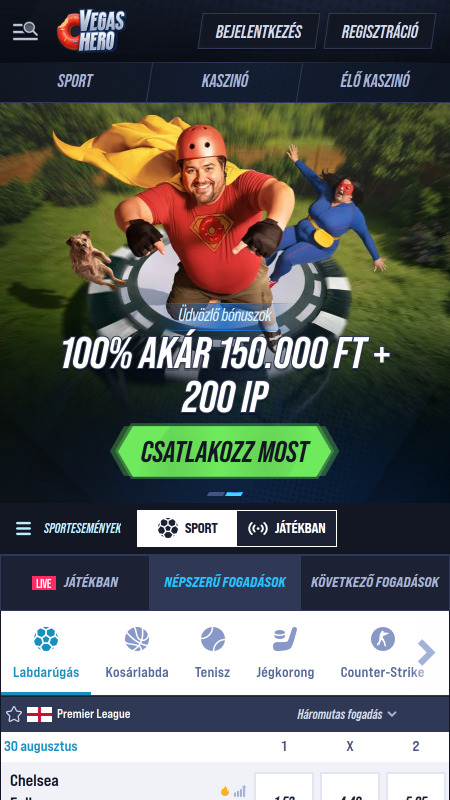 Online VegasHero honlap