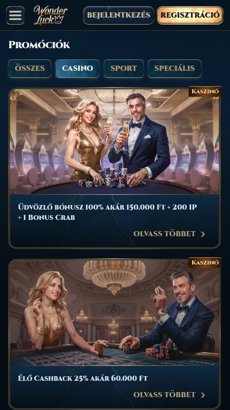 Wonderluck Casino bonuses