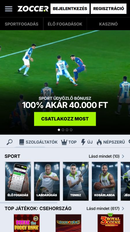 Zoccer fogadóiroda Magyarországon