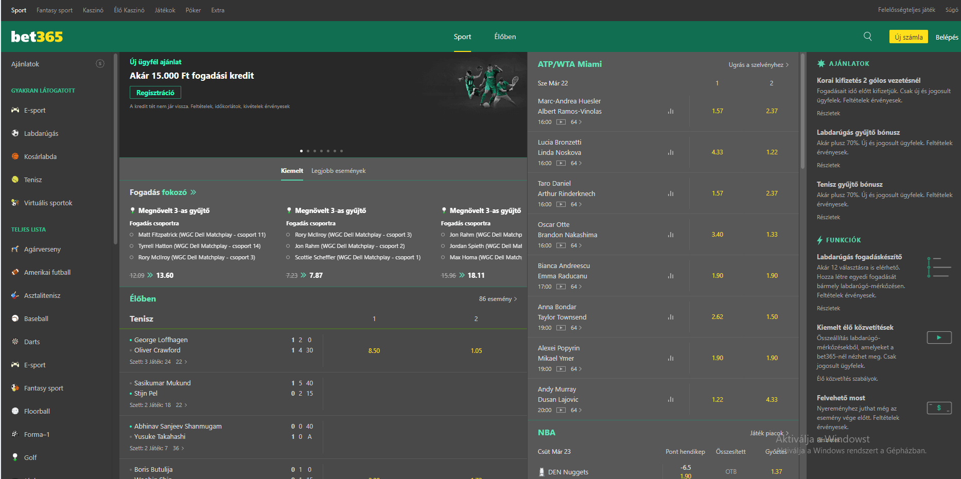 Bet365 sport fogadas