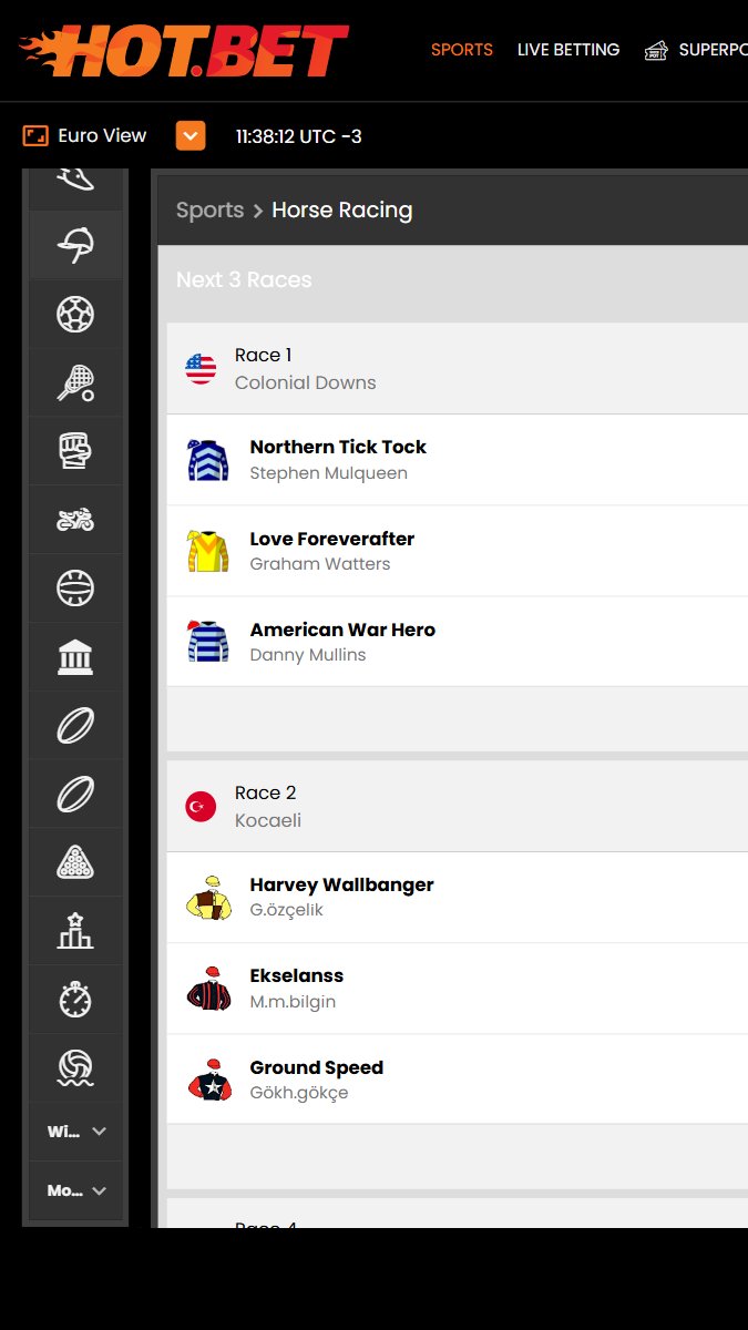 Hotbet Mobile Horses