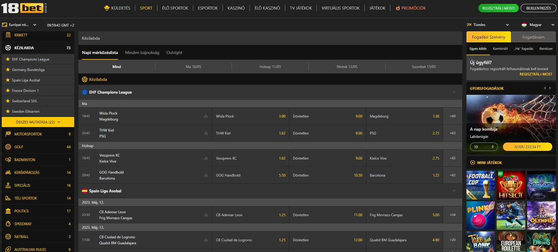 18Bet Sportfogadás