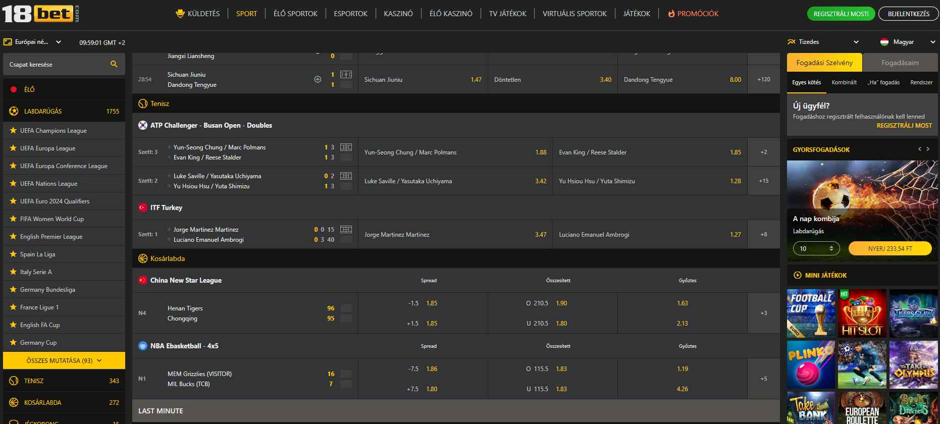 18Bet Sportfogadás