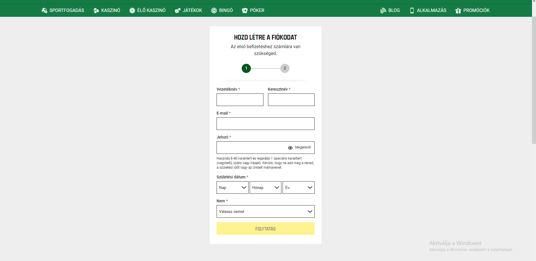 Unibet véleményekre online