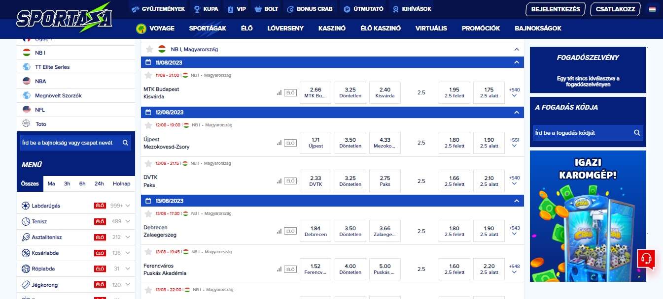 Sportaza sports betting