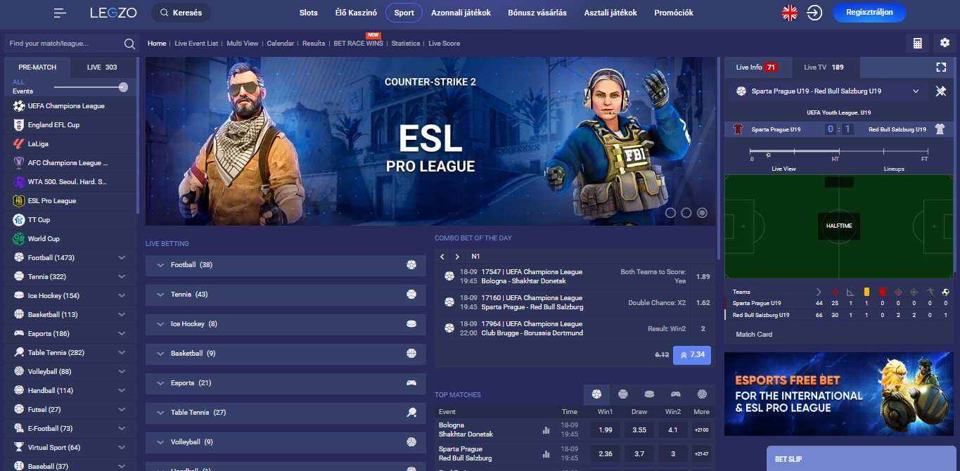 Legzo Sport Betting, sportfogadasok.net