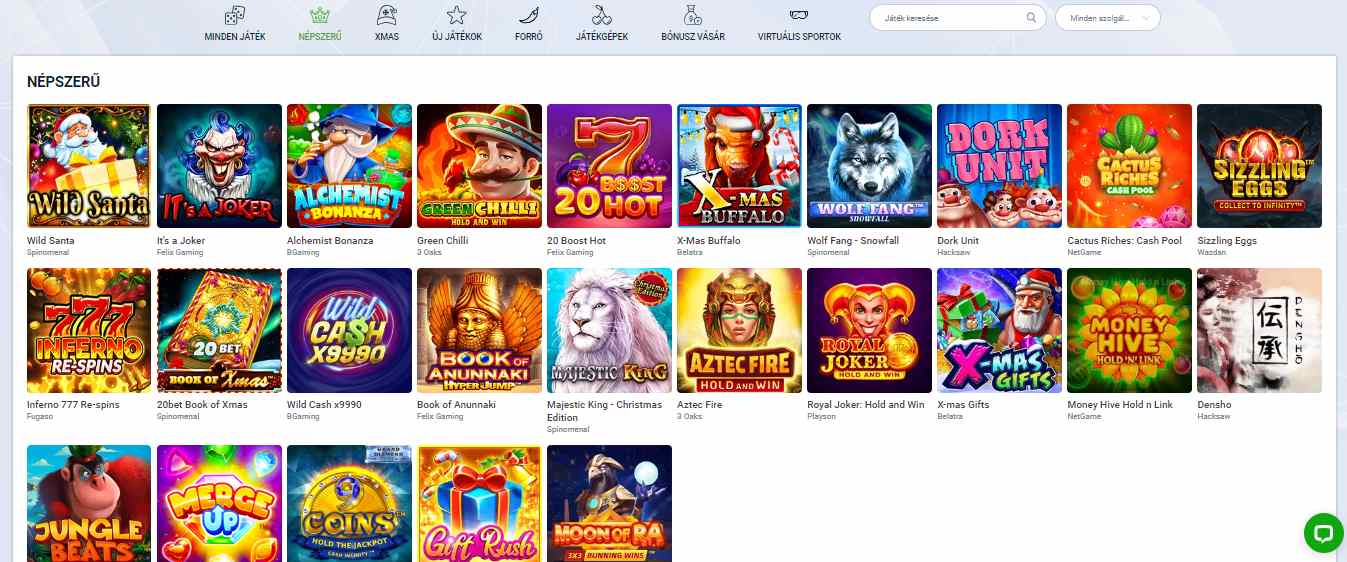 20Bet Casino Games HU