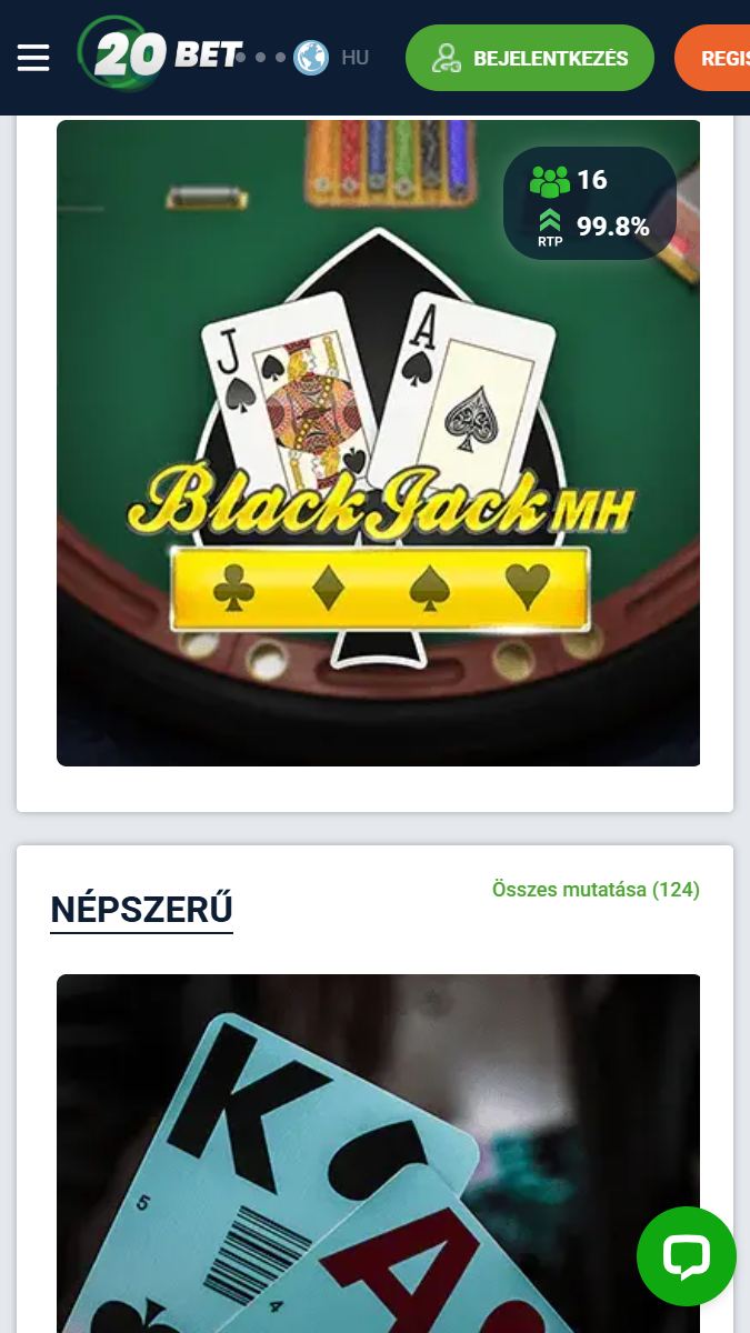 20bet mobile casino live