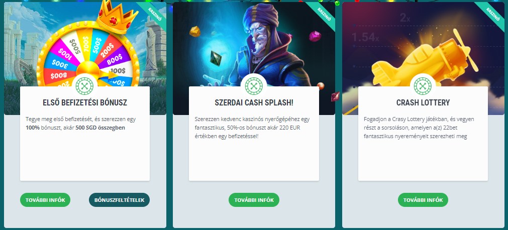 22Bet Promitions HU