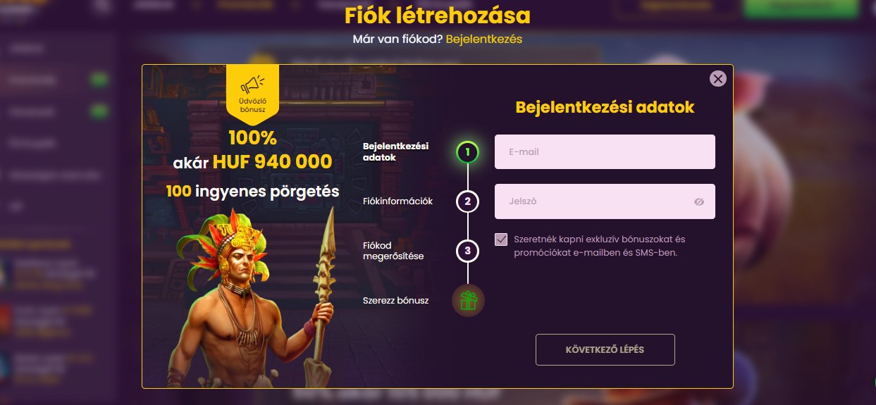Bizzo Casino Registration HU