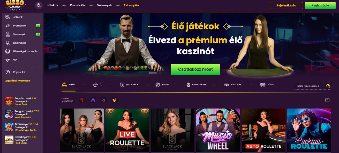 Bizzo Live Casino HU
