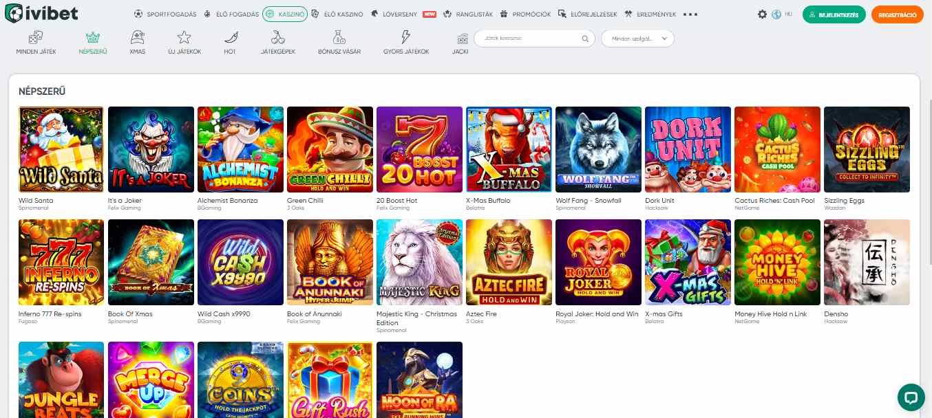 IviBet Casino Cames HU