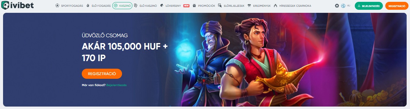 IviNet Casino Welcome Bonus HU