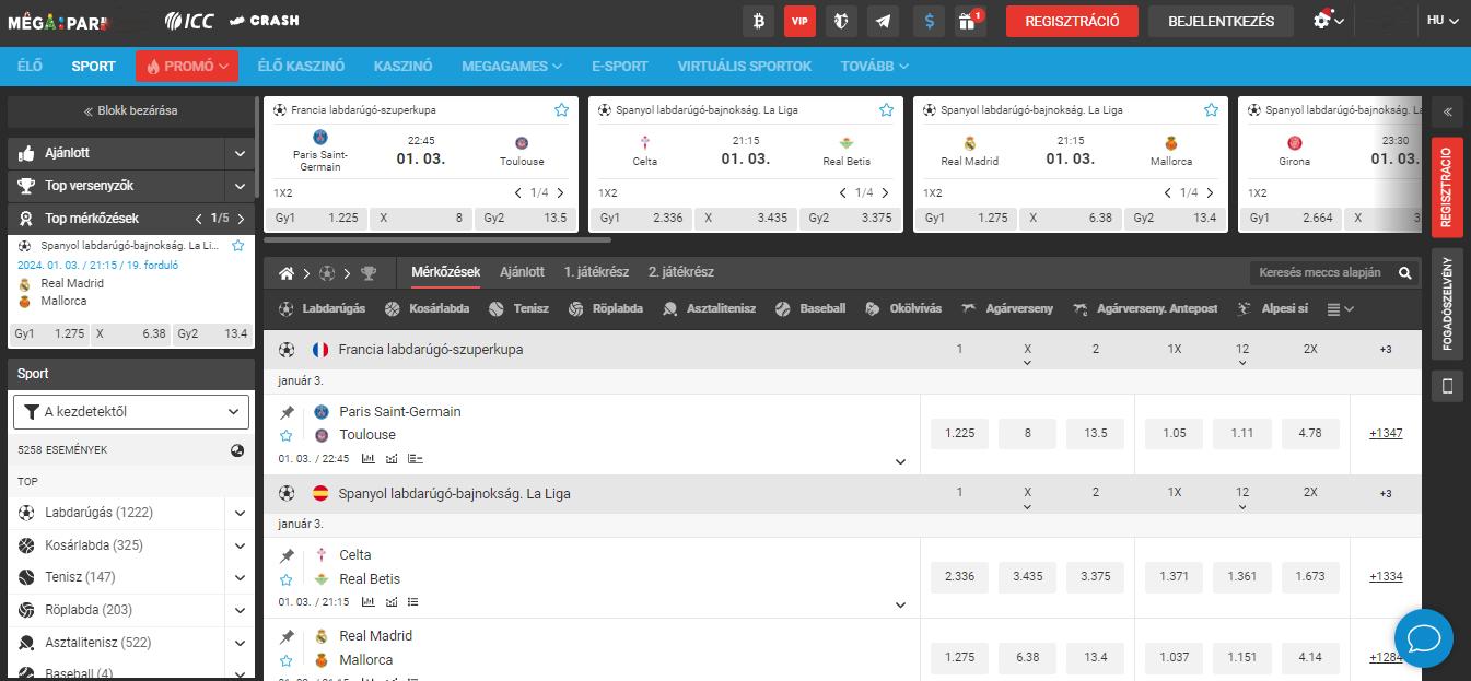 Megapari Sport Betting HU