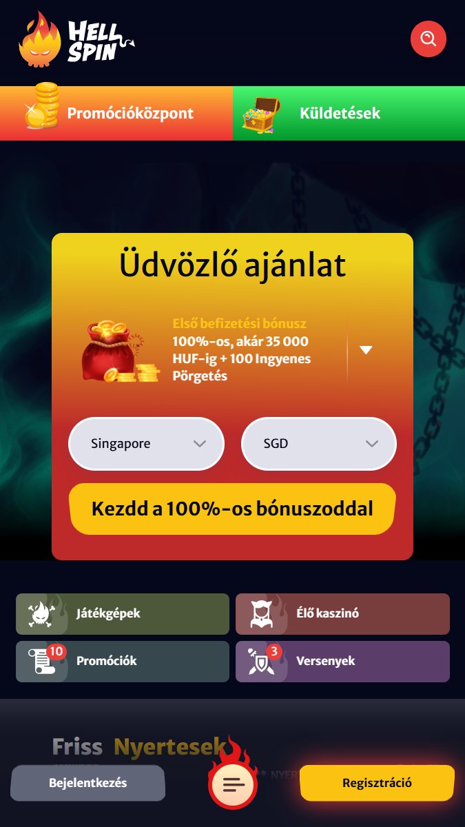 hellspin casino mobile main