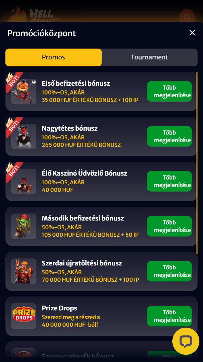 hellspin casino mobile promotion
