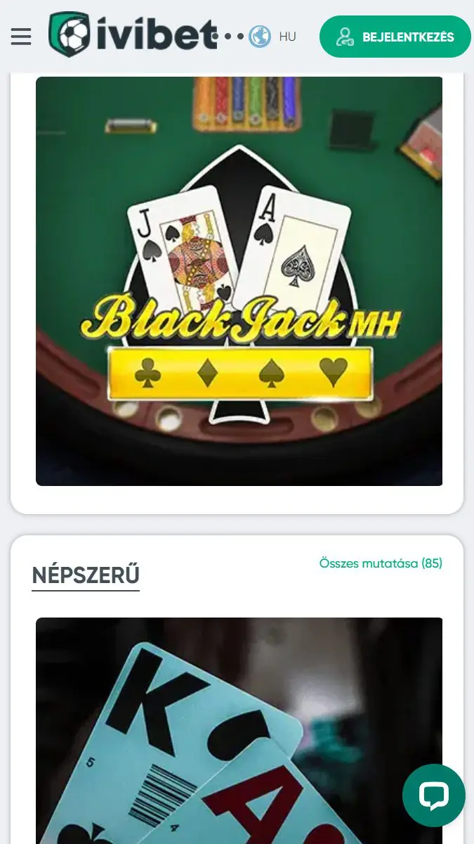 Ivibet mobilalkalmazás képernyőképe