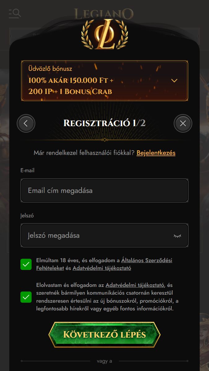 legiaano mobile registration