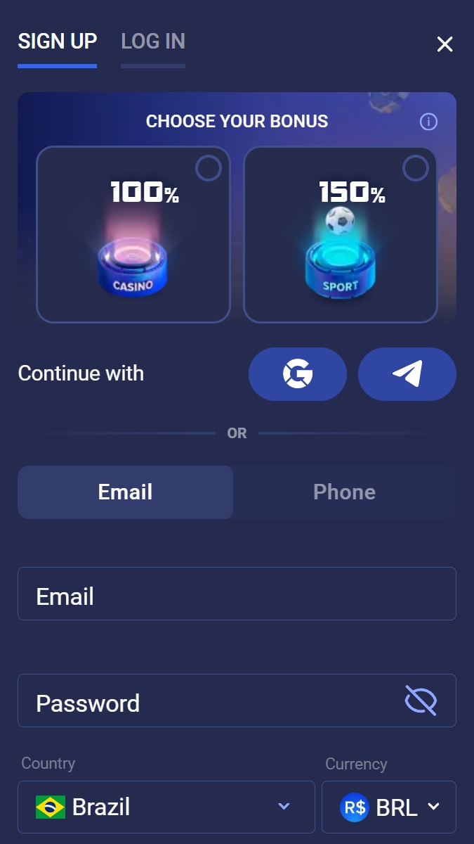 legzo mobile registration