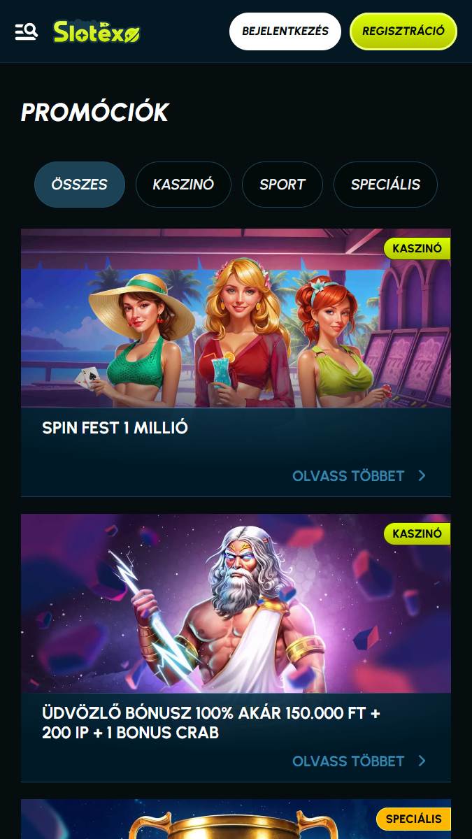 slotexo mobile bonuses