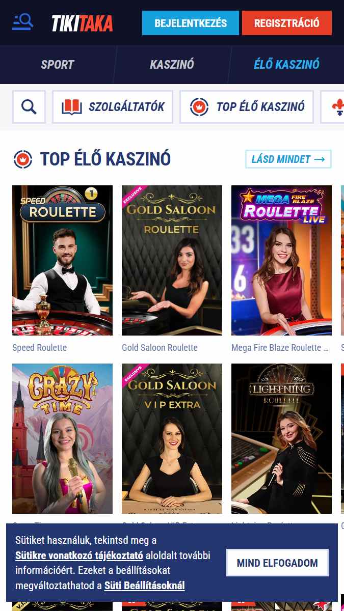 tikitaka mobile live casinos
