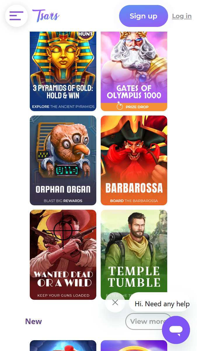 tsars casino