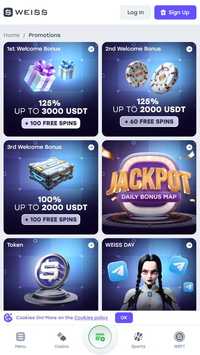 weissbet mobile bonuses