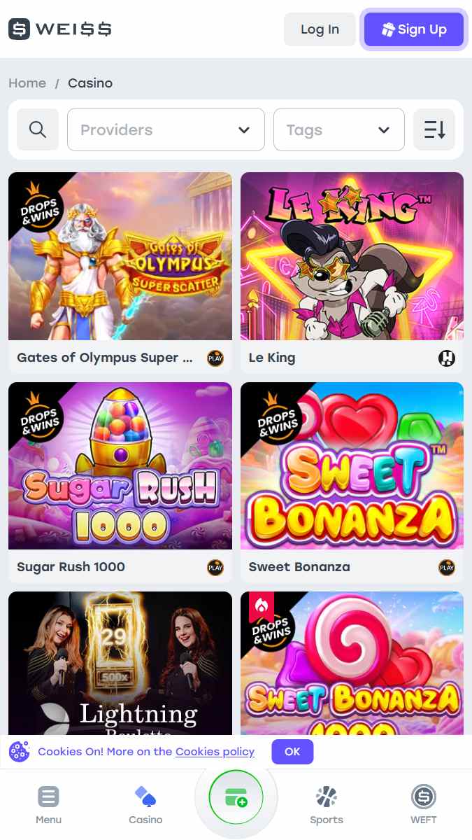 weissbet mobile casino