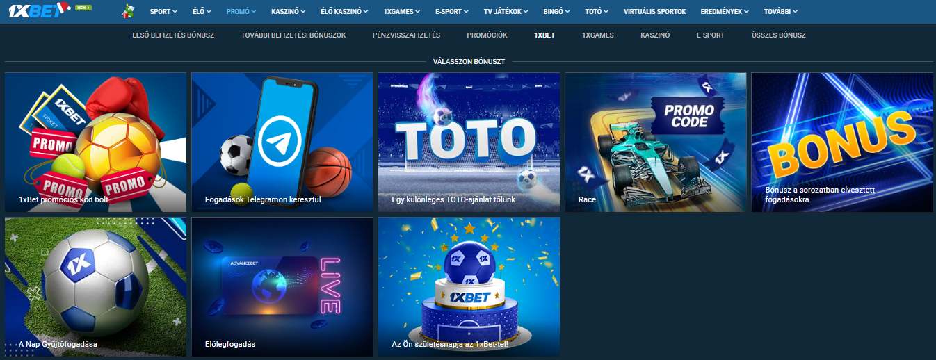 1xBet Sport Promotions HU